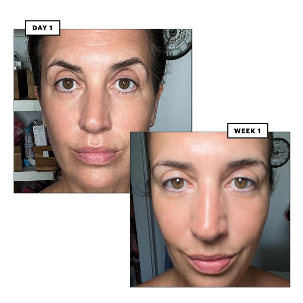 donna francis one day and one week after quitting alcohol